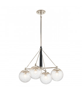 Kichler Marilyn 4 Light Chandelier Polished Nickel-1
