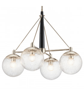 Kichler Marilyn 4 Light Chandelier Polished Nickel-2
