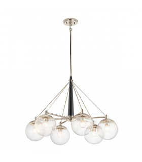 Kichler Marilyn 6 Light Chandelier Polished Nickel-1