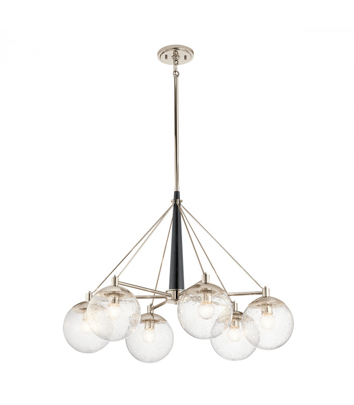 Kichler Marilyn 6 Light Chandelier Polished Nickel-1