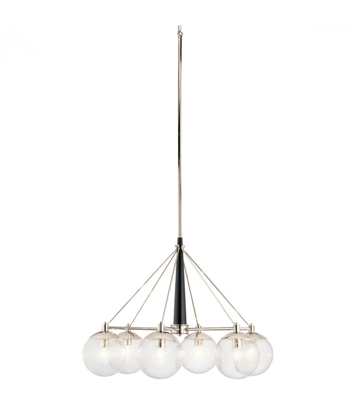 Kichler Marilyn 6 Light Chandelier Polished Nickel-4