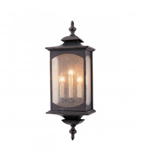 Feiss Market Square Outdoor 3 Light Wall Light Oil Rubbed Bronze IP44-1