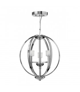 Hinkley Fredrick Ramond Mondo 3 Light Chandelier Polished Chrome-1