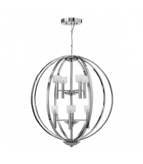 Hinkley Fredrick Ramond Mondo 8 Light Chandelier Polished Chrome-1