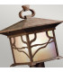 Kichler Morris Outdoor 1 Light Pedestal Lantern Copper IP44-3
