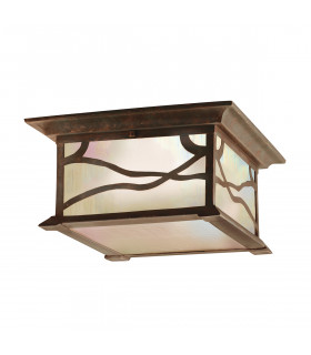 Kichler Morris Outdoor 2 Light Flush Mount Copper IP44-1
