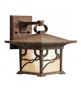 Kichler Morris Outdoor 1 Light Wall Lantern Copper IP44-1