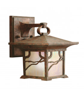 Kichler Morris Outdoor 1 Light Wall Lantern Copper IP44-1