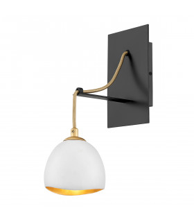 Lisa McDennon by Hinkley Nula 1 Light Wall Light Shell White Luxe Gold-1