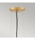 Lisa McDennon by Hinkley Nula 1 Light Pendant Shell White Luxe Gold-2