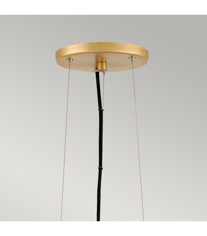 Lisa McDennon by Hinkley Nula 1 Light Pendant Shell White Luxe Gold-2