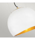 Lisa McDennon by Hinkley Nula 1 Light Pendant Shell White Luxe Gold-3