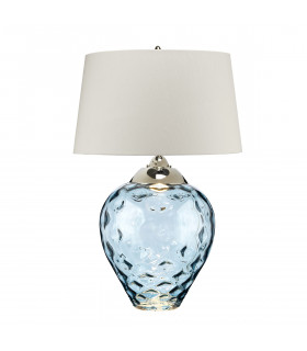 Samara Large Table Lamp Blue-tinted Glass-1