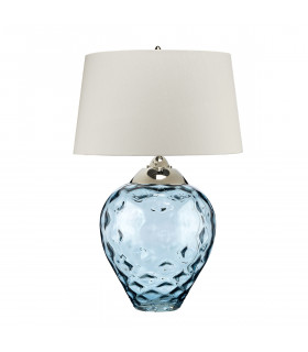 Samara Large Table Lamp Blue-tinted Glass-2