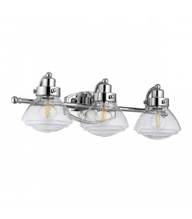 Quoizel Scholar 3 Light Wall Light Polished Chrome IP44-2