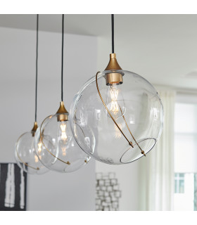 Lisa McDennon by Hinkley Skye 1 Light Pendant Heritage Brass-2