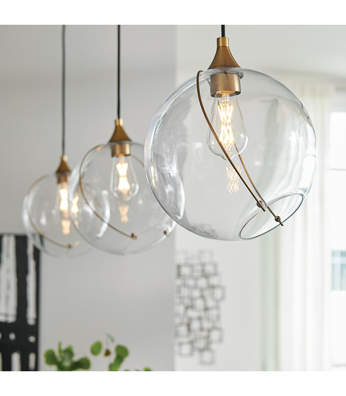Lisa McDennon by Hinkley Skye 1 Light Pendant Heritage Brass-3