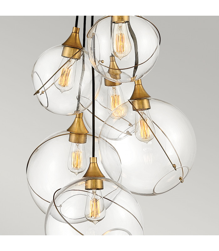 Lisa McDennon by Hinkley Skye 6 Light Pendant Heritage Brass-3