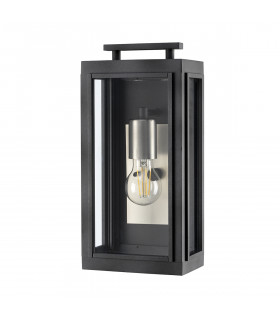 Hinkley Sutcliffe Outdoor 1 Light Wall Lantern Aged Zinc IP44-2