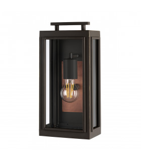 Hinkley Sutcliffe Outdoor 1 Light Wall Lantern Oil Rubbed Bronze IP44-2