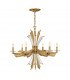 Hinkley Fredrick Ramond Vida 6 Light Chandelier Burnished Gold-1