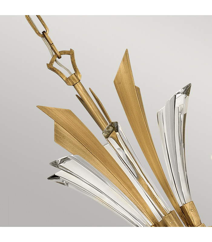 Hinkley Fredrick Ramond Vida 6 Light Chandelier Burnished Gold-3