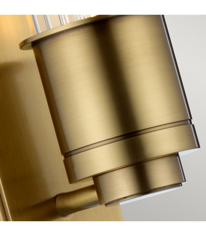 Wellington 1 Light Wall Light Aged Brass IP44-4