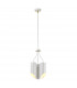 Quinto 3 Light Multi Arm Ceiling Pendant White Aged Brass E27