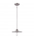 Admiral 1 Light Dome Ceiling Mini Pendant Antique Nickel E27-2