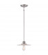 Admiral 1 Light Dome Ceiling Mini Pendant Antique Nickel E27-3