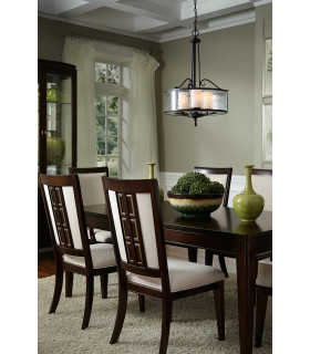 Adonis 3 Light Ceiling Pendant Dark Cherry E27-2