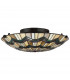 Alcott 2 Light Tiffany Flush Mount - Bronze Finish E27-2