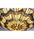 Alcott 2 Light Tiffany Flush Mount - Bronze Finish E27-4