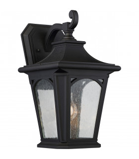 Bedford 1 Light Medium Wall Lantern - Mystic Black Finish E27-1