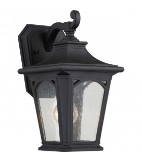 Bedford 1 Light Small Wall Lantern - Mystic Black Finish E27-1