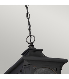 Bedford 1 Light Small Chain Lantern - Mystic Black Finish E27-2