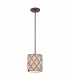 Ceiling Mini Pendant Copper Brown Lattice E27
