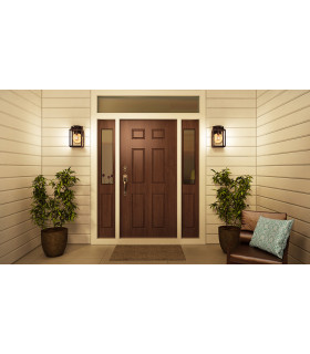 Byron 1 Light Outdoor Medium Wall Lantern Light Imperial Bronze IP44 E27-2