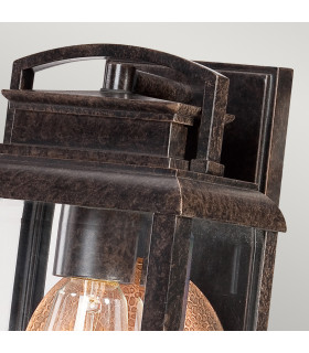 Byron 1 Light Outdoor Small Wall Lantern Light Imperial Bronze IP44 E27-2