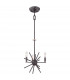 Carnegie 3 Light Ceiling Pendant Western Bronze Finish E14-1