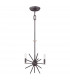 Carnegie 3 Light Ceiling Pendant Western Bronze Finish E14-2
