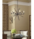 Carnegie 6 Light Ceiling Pendant Western Bronze Finish E27-2