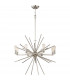 Carnegie 8 Light Chandelier Silver Finish E27
