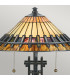 Chastain 2 Light Tiffany Desk Lamp Vintage Bronze E27-2