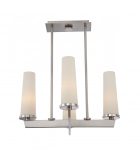Chelsea Loft Contemporary 4 Light Chandelier Brushed Nickel-2