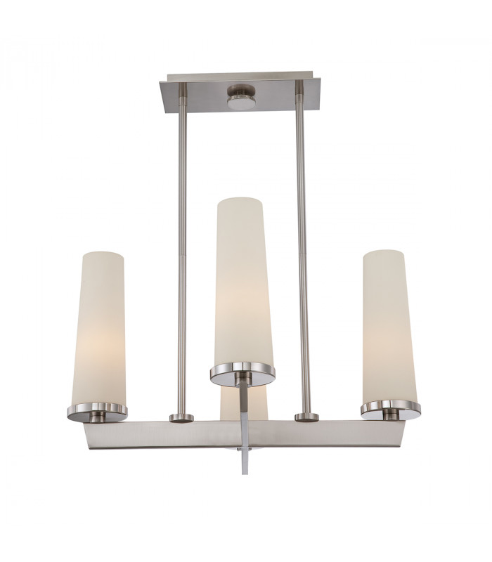 Chelsea Loft Contemporary 4 Light Chandelier Brushed Nickel-2
