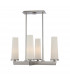 Chelsea Loft Contemporary 4 Light Chandelier Brushed Nickel-4
