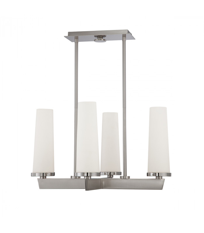 Chelsea Loft Contemporary 4 Light Chandelier Brushed Nickel-5