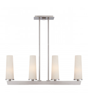 Chelsea Loft Contemporary 4 Light Pendant Brushed Nickel-1