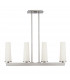 Chelsea Loft Contemporary 4 Light Pendant Brushed Nickel-5